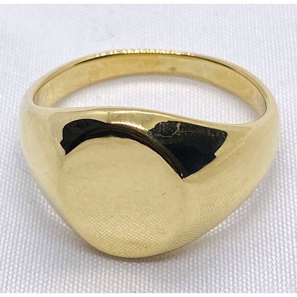 Tiffany Co 18K 750 Signet Ring Size 10 Wide